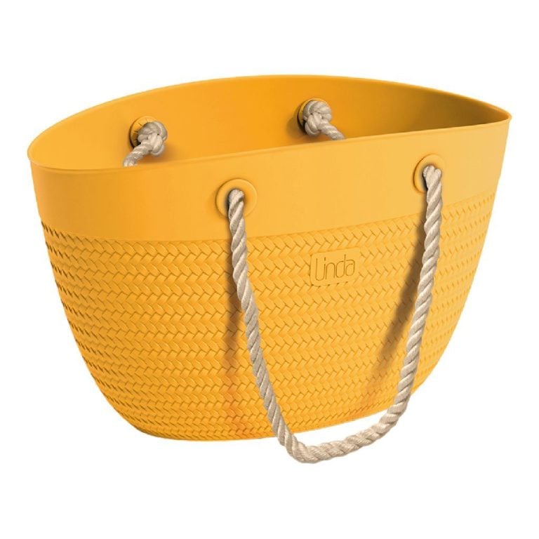 Linda Bag Sea met Touw Handvatten 50x41 cm Geel | Kopen bij Flickmyhouse