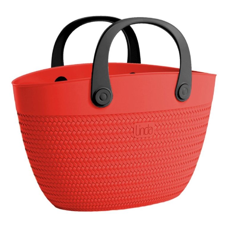 Linda Bag Beach 50x41 cm Rood/Zwart | Kopen bij Flickmyhouse