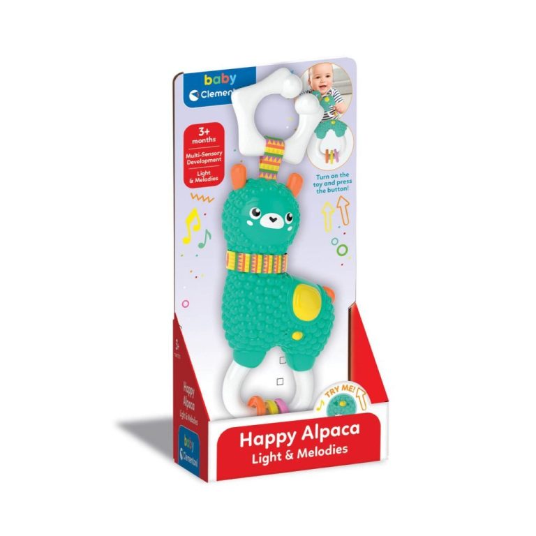 Clementoni Baby Alpaca Ratel + Licht en Geluid | Kopen bij Flickmyhouse
