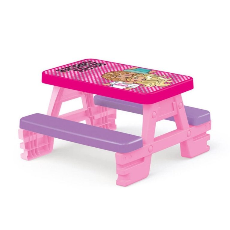 Dolu Barbie Picknicktafel 79x69x42 cm Roze/Paars | Kopen bij Flickmyhouse