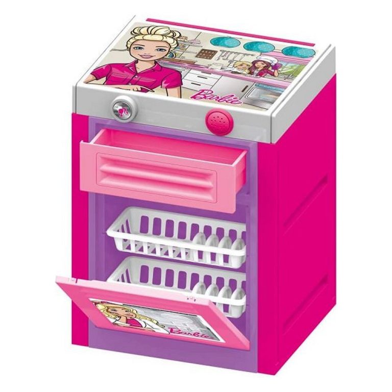 Dolu Barbie Vaatwasser + Geluid Roze | Kopen bij Flickmyhouse