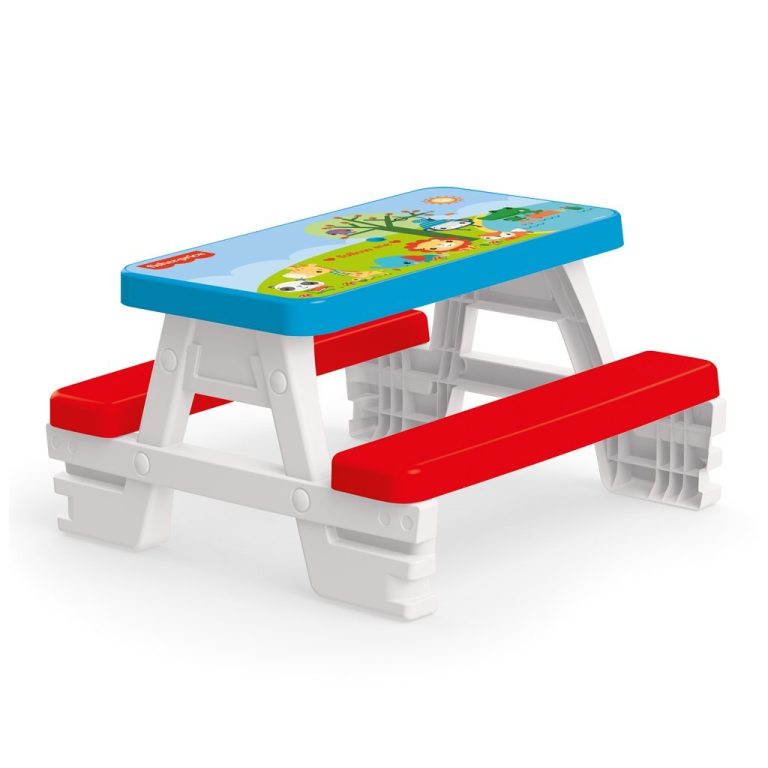 Dolu Fisher Price Picknicktafel Rood/Wit/Blauw | Kopen bij Flickmyhouse