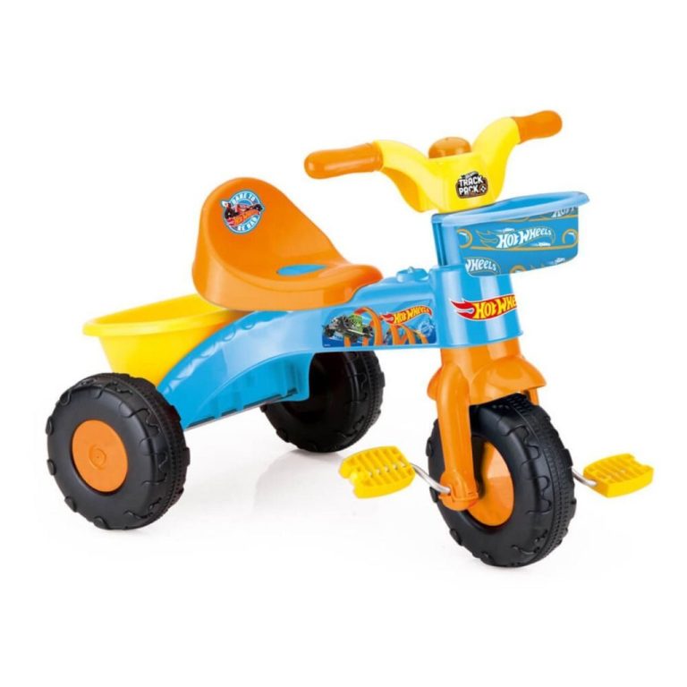 Dolu Hot Wheels Driewieler + Geluid 50x64x46 cm Oranje/Blauw/Geel | Kopen bij Flickmyhouse