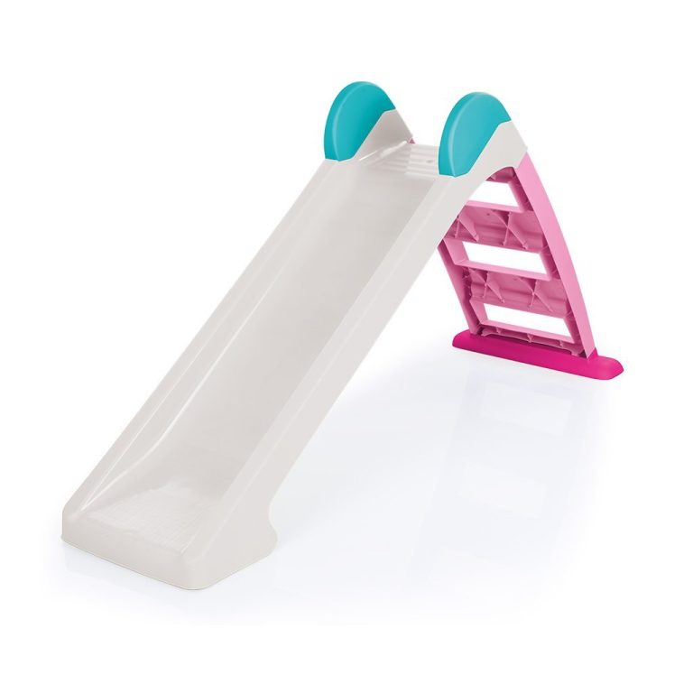 Dolu Waterglijbaan 72x133x45 cm Wit/Roze/Blauw | Kopen bij Flickmyhouse