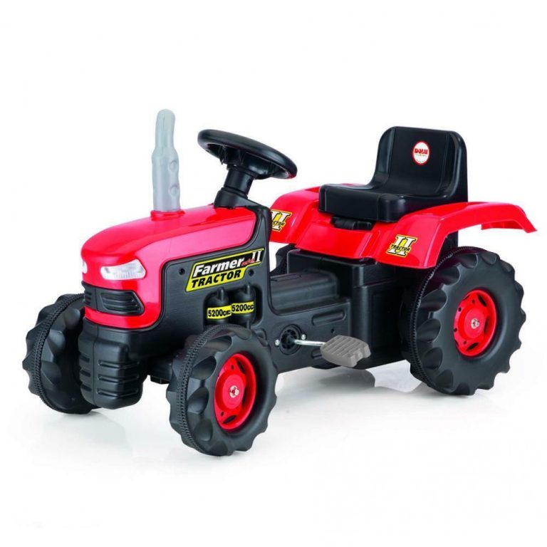 Dolu Traptractor met Claxon Rood/zwart | Kopen bij Flickmyhouse