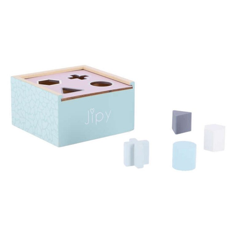 Jipy Houten Vormenstoof Paars-Blauw | Kopen bij Flickmyhouse