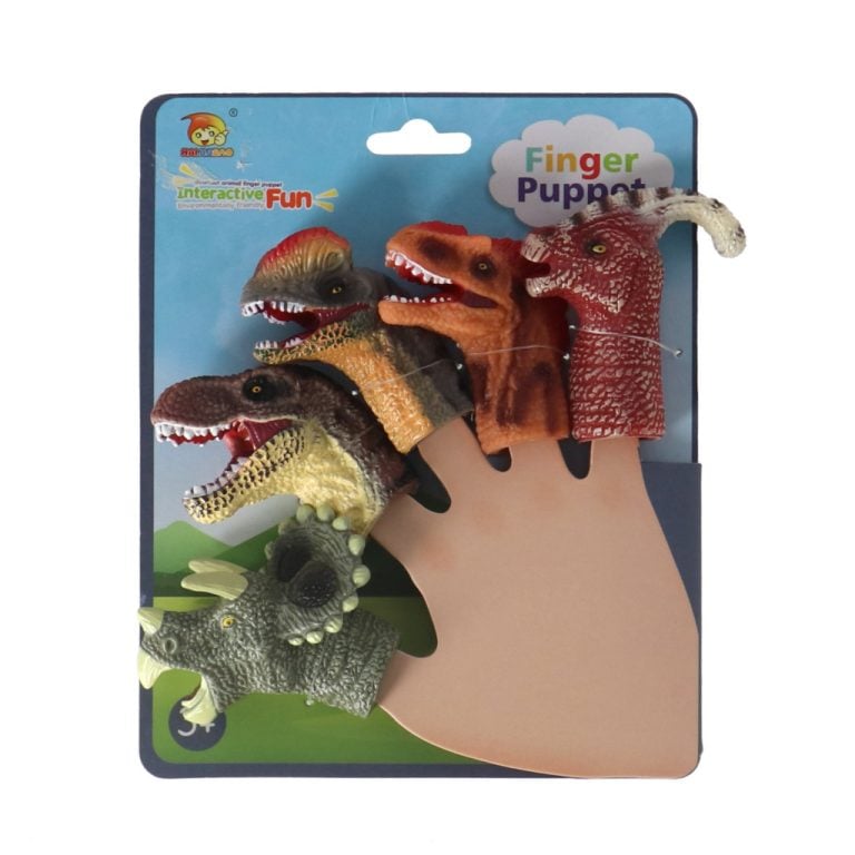 Vingerpoppen Dinos 5 Stuks | Kopen bij Flickmyhouse