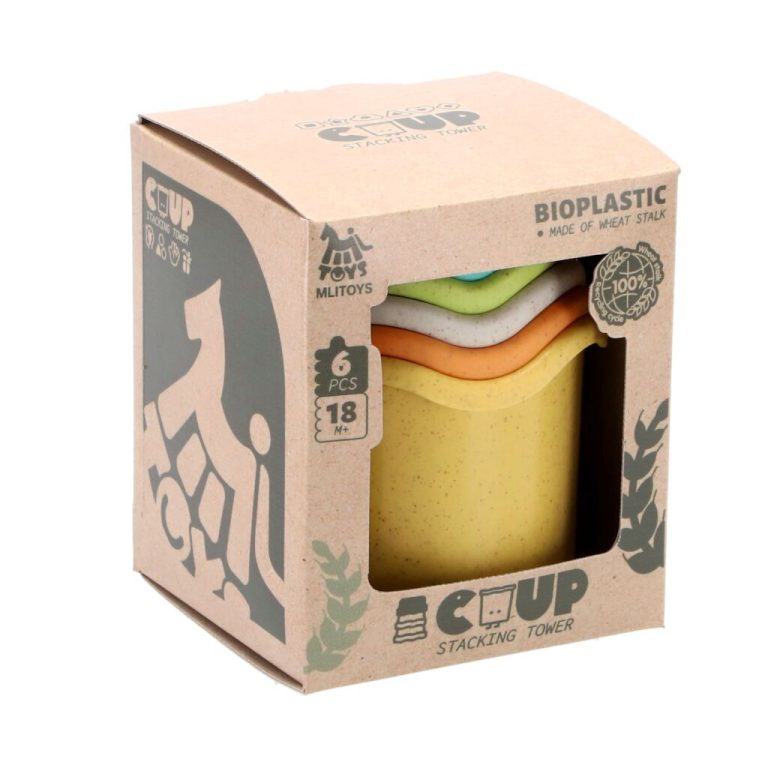 Mlitoys Bioplastic Stapelbekers 6-delig | Kopen bij Flickmyhouse