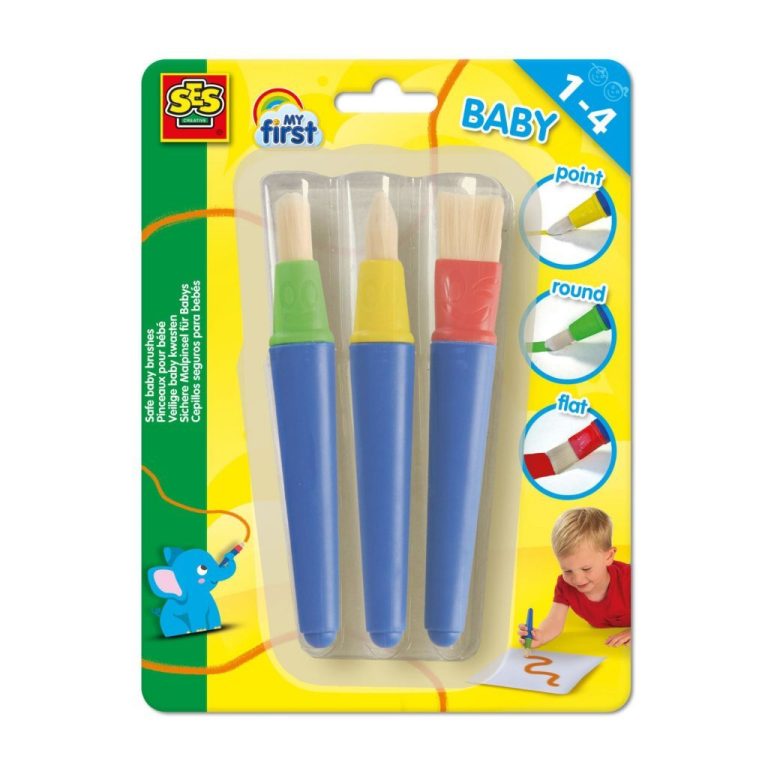 SES Creative Baby Veilige Kwasten 3 Stuks | Kopen bij Flickmyhouse