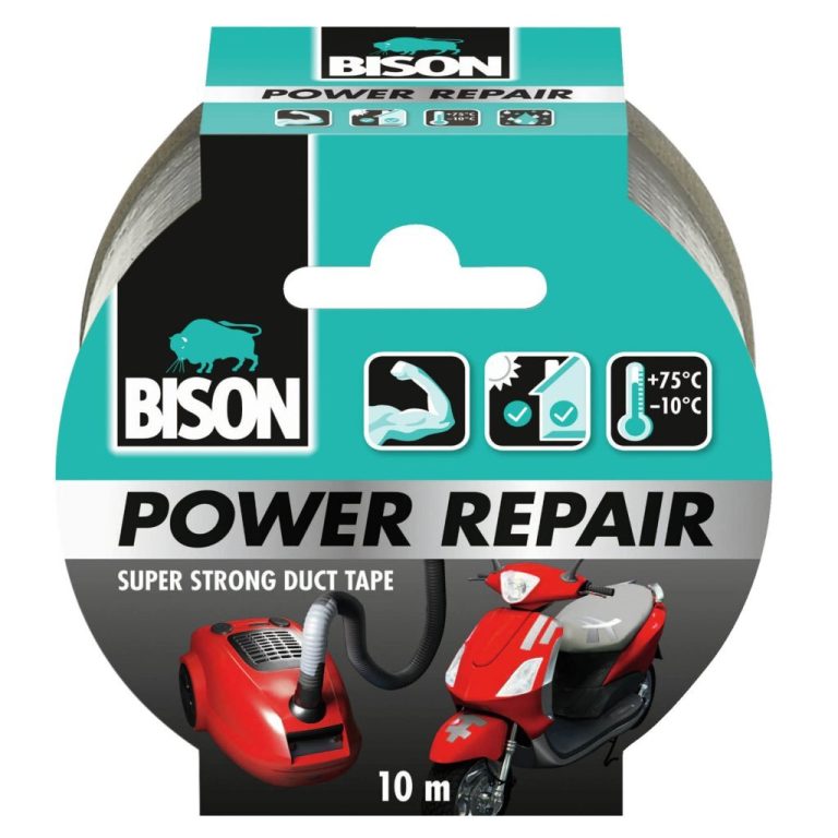 Bison Power Repair Tape 10 m Grijs | Kopen bij Flickmyhouse