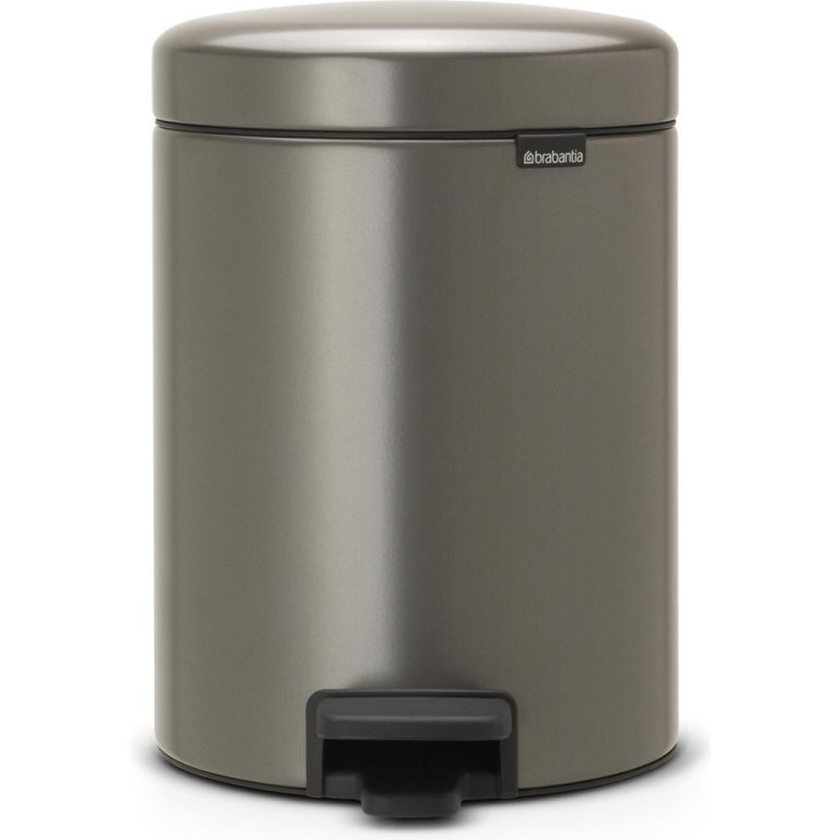 Brabantia NewIcon Pedaalemmer 5L Platinum | Kopen bij Flickmyhouse