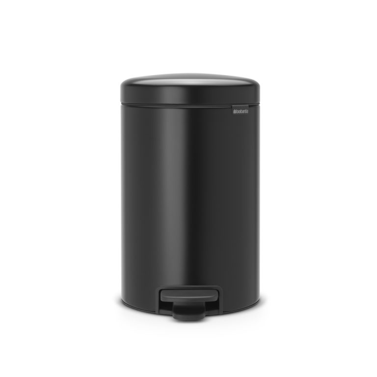 Brabantia NewIcon Pedaalemmer 12L Mat Zwart | Kopen bij Flickmyhouse