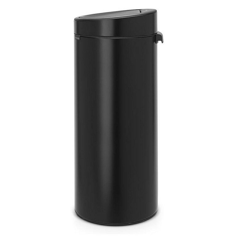 Brabantia Touch Bin New Afvalemmer 30L Zwart | Kopen bij Flickmyhouse