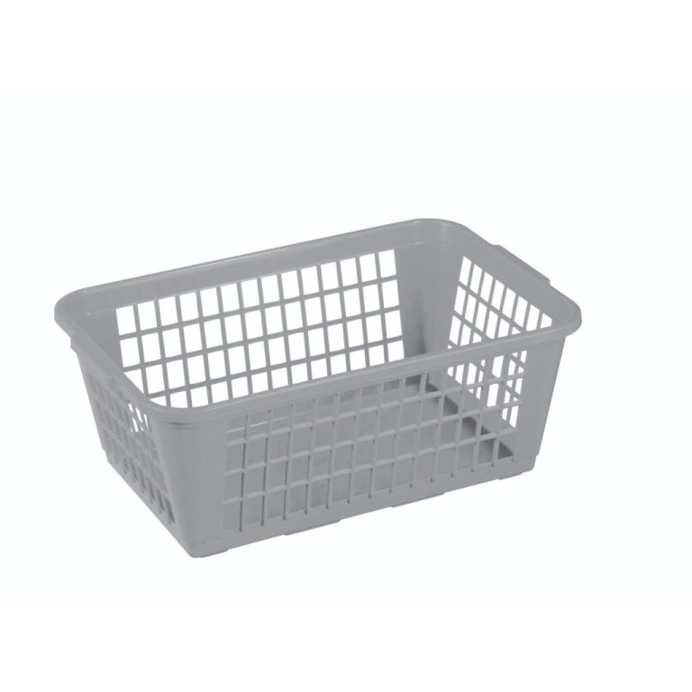 Sunware Basic Opbergmandje 31x20x12 cm Grijs | Kopen bij Flickmyhouse