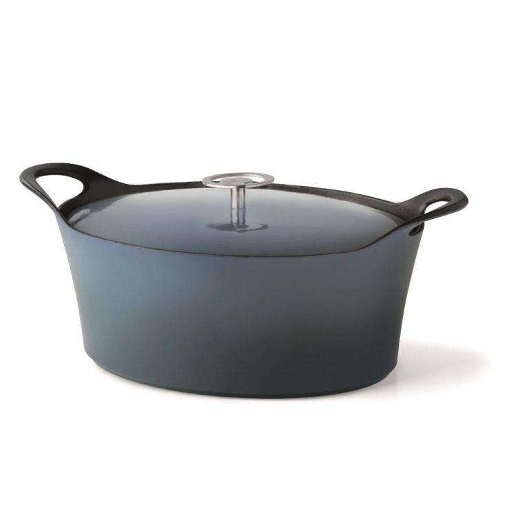 Cuisinox Volcan Gietijzeren Braadpan 29 cm Denim Blue | Kopen bij Flickmyhouse