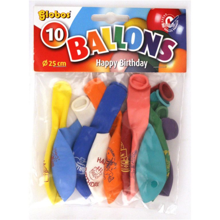 Globos Happy Birthday Ballonnen 10 Stuks | Kopen bij Flickmyhouse