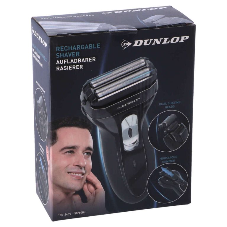 Dunlop Scheerapparaat met Dubbele Scheerkoppen Zwart | Kopen bij Flickmyhouse