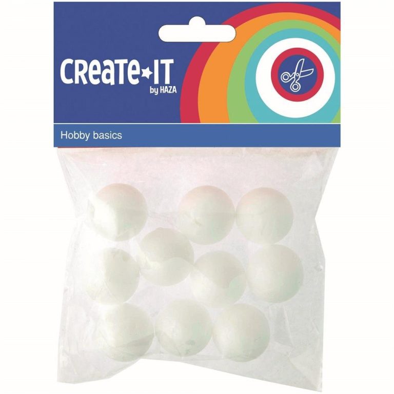Create It Polystyreen Bollen 2.5 cm 10 Stuks | Kopen bij Flickmyhouse