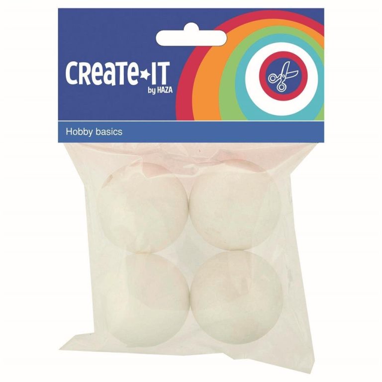 Create It Polystyreen Bollen 4.5 cm 4 Stuks | Kopen bij Flickmyhouse