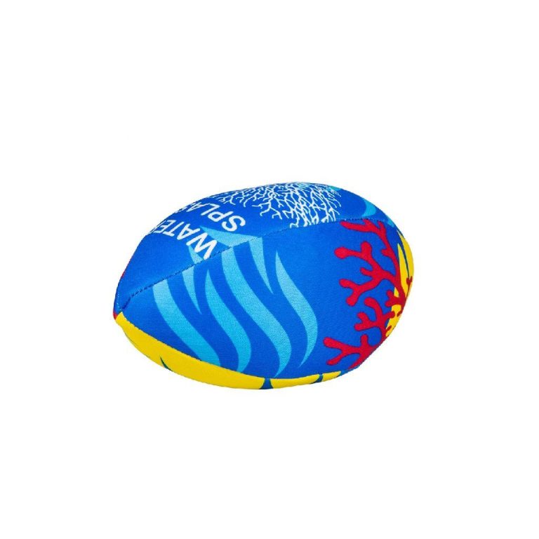Summertime Soft Water Splash Mini Rugbybal Geel/Blauw | Kopen bij Flickmyhouse