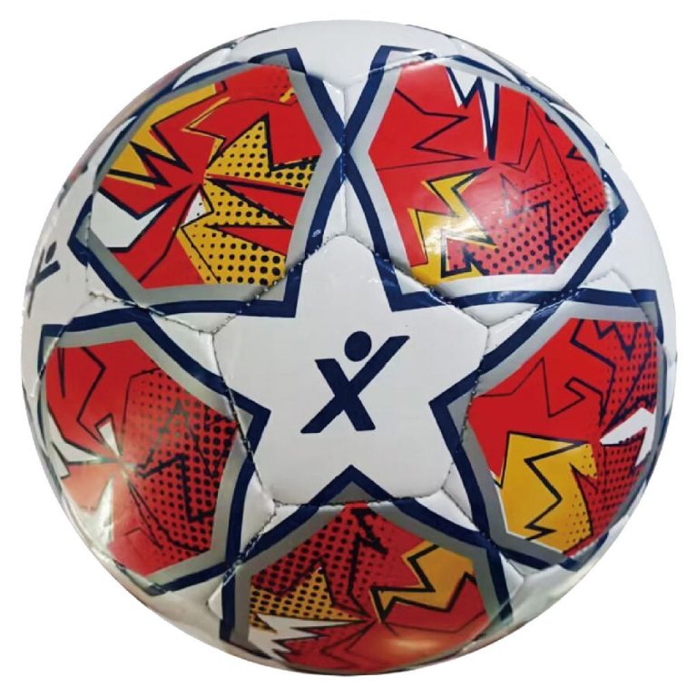 SportX Voetbal Champion 330-350 g Wit/Rood/Geel | Kopen bij Flickmyhouse