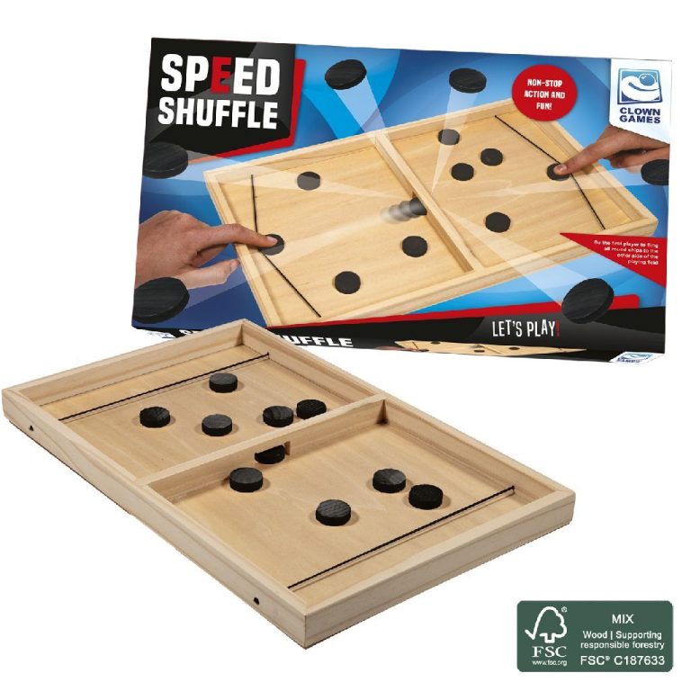 Clown Games Speed Shuffle Sling Puck Hout | Kopen bij Flickmyhouse