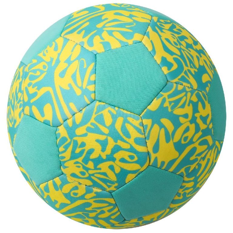 Voetbal Neopreen 21 cm Mint/Geel | Kopen bij Flickmyhouse