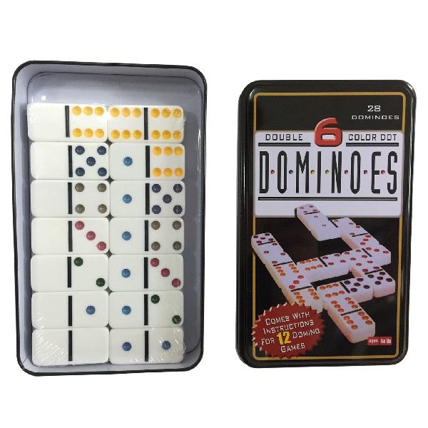 Longfield Double 6 Domino in Blik | Kopen bij Flickmyhouse