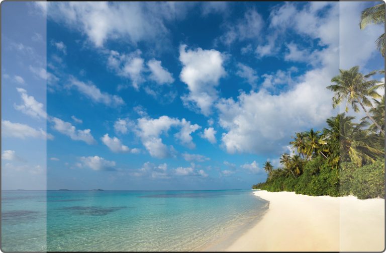 Kangaro K-0014D114 Bureauonderlegger PP 38x58cm Dessin Strand | Kopen bij Flickmyhouse