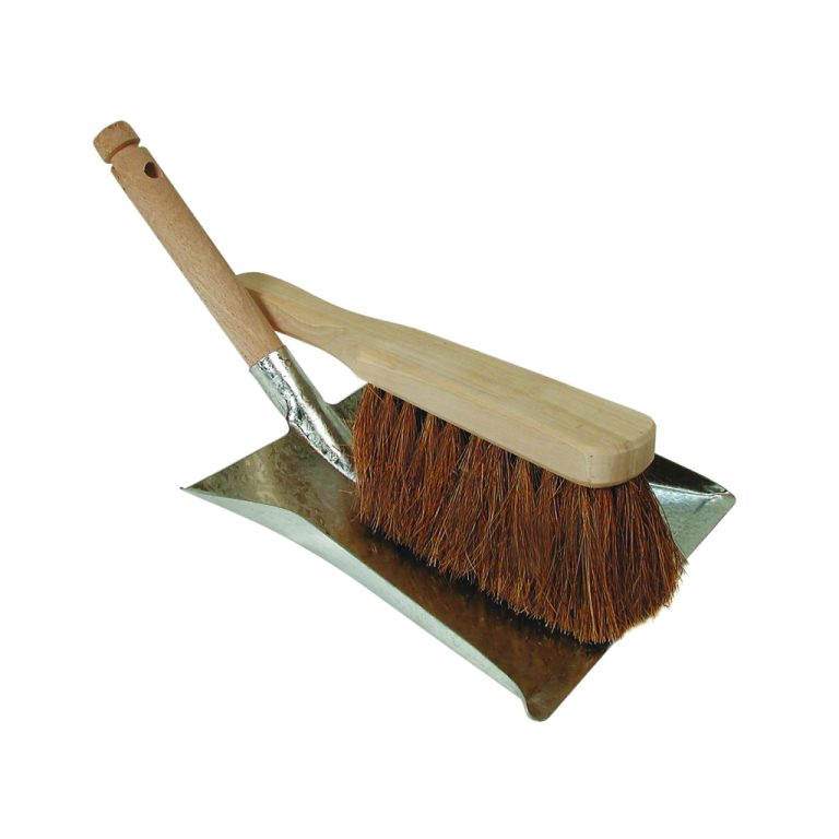 Luva Metalen Stofblik met Houten Stoffer Cocos | Kopen bij Flickmyhouse