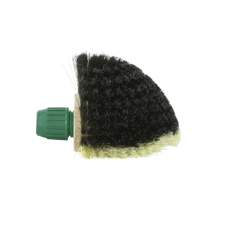 Luva Ragebol Zwart-Wit Kunsthaar met Steelhouder | Kopen bij Flickmyhouse