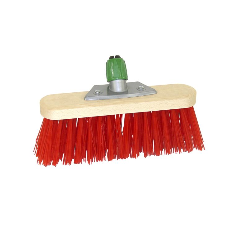 Luva Houten Straatbezem Kunstvezel met Steelhouder 29 cm Rood | Kopen bij Flickmyhouse