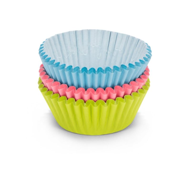 Patisse Papieren Cupcakevormpjes 5 cm 90 Stuks Blauw/Groen/Roze | Kopen bij Flickmyhouse
