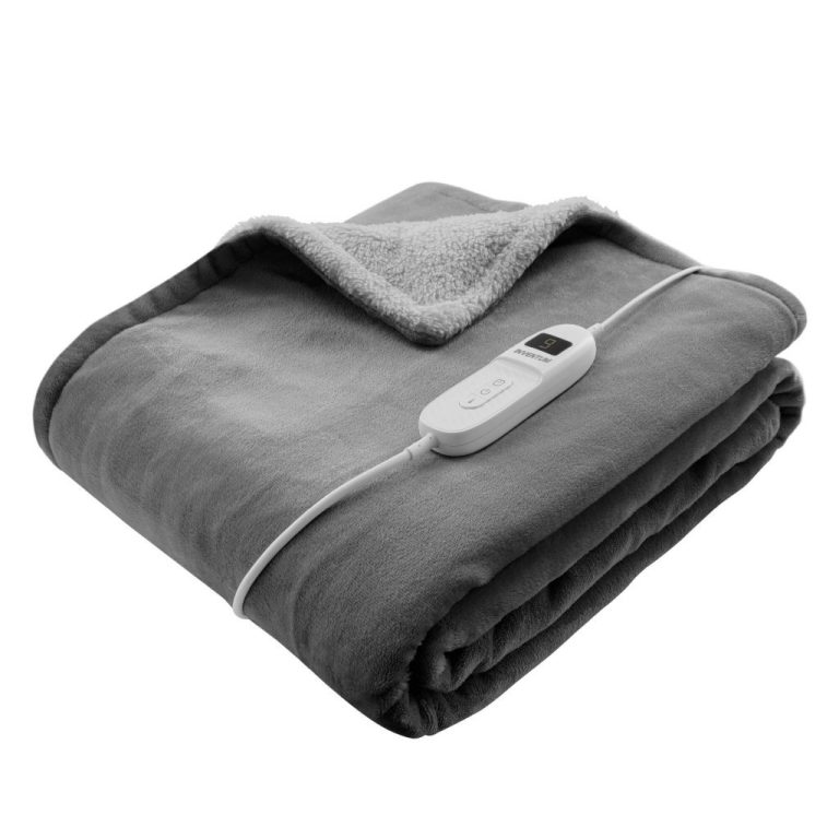 Inventum HB180G Elektrische Bovendeken/Omslagdeken 180x130 cm Grijs | Kopen bij Flickmyhouse