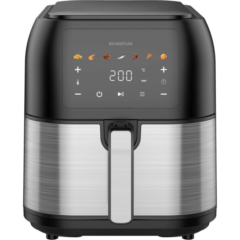 Inventum GF801HLDB Airfryer 8L 1700W Zwart/RVS | Kopen bij Flickmyhouse