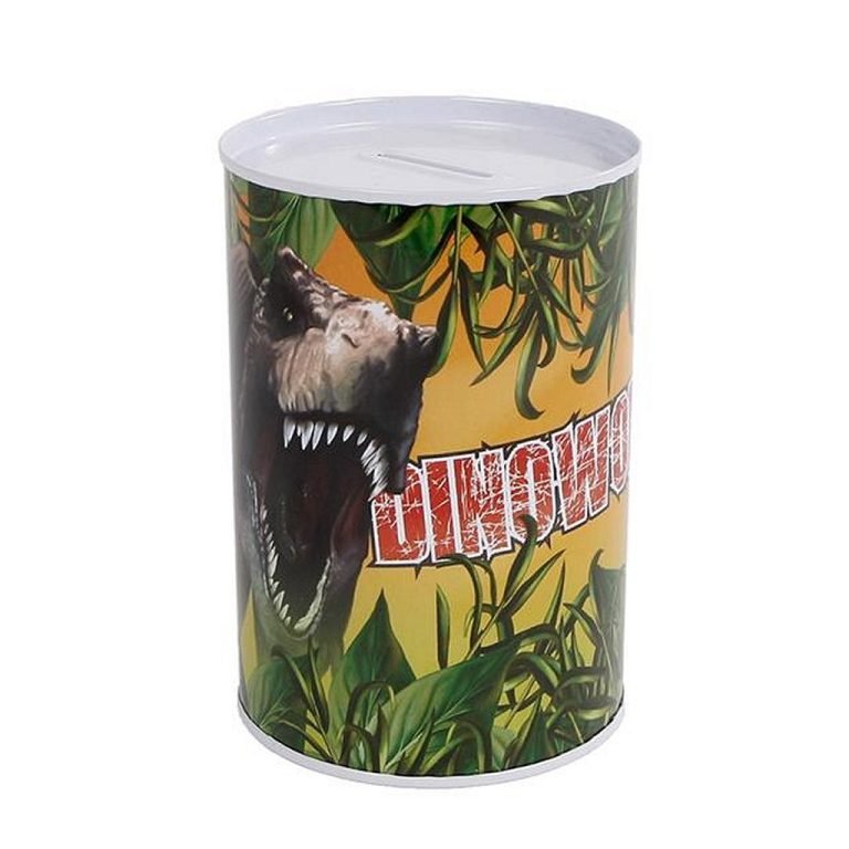 Dinoworld Metalen Spaarpot 8.5x11.5 cm | Kopen bij Flickmyhouse