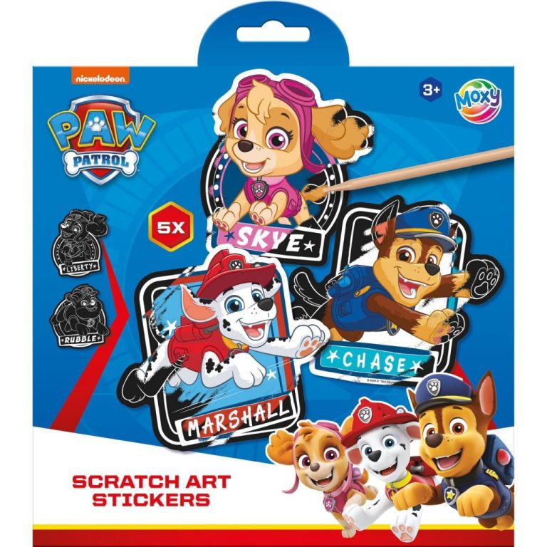 Paw Patrol Scratch Art Stickers + Pen 5 Stuks | Kopen bij Flickmyhouse
