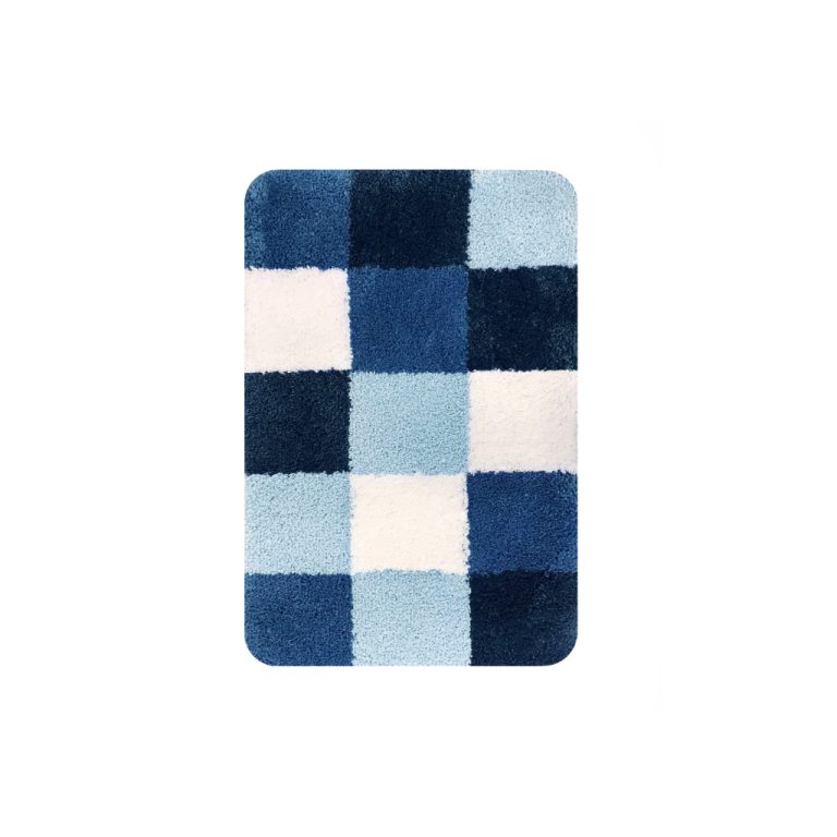 Dutch House Badmat Brest 60x90 cm Blauw | Kopen bij Flickmyhouse