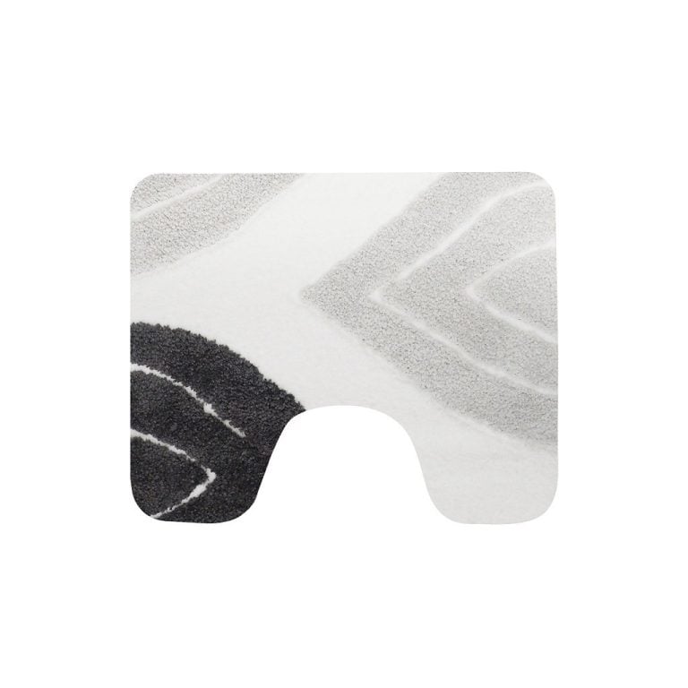 Dutch House Paris Toiletmat 60x50 cm Grijs/Wit | Kopen bij Flickmyhouse