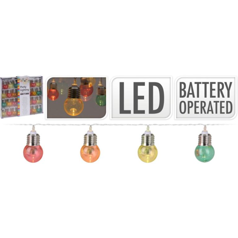 LED Verlichtingsnoer met 30 Lampjes Multicolor | Kopen bij Flickmyhouse