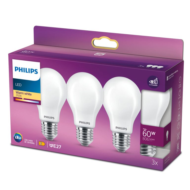 Philips Led Cl A60 Ww Fr 60w E27 | Kopen bij Flickmyhouse
