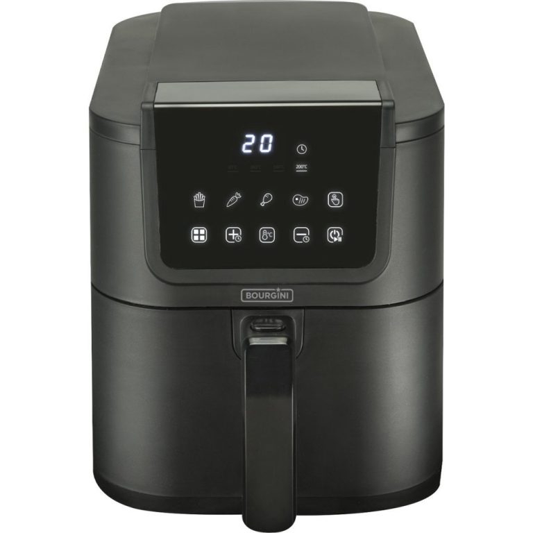 Bourgini Slimfit Airfryer XL 5L 1500W Zwart | Kopen bij Flickmyhouse