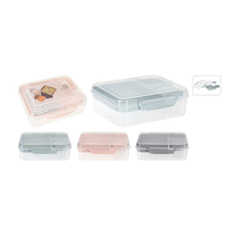 Excellent Houseware Lunchbox met Dressingbeker Assorti | Kopen bij Flickmyhouse