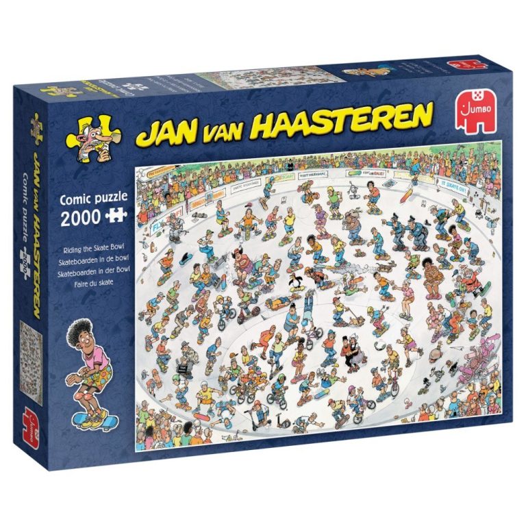 Jumbo Jan Van Haasteren Puzzel Skateboarden In De Bowl 2000 Stukjes | Kopen bij Flickmyhouse