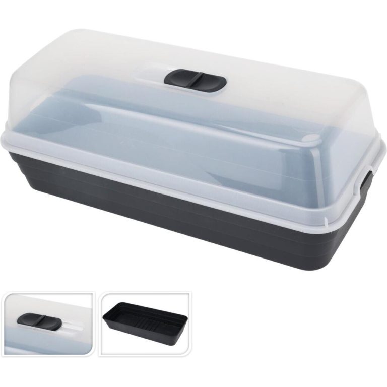 Kweekbak 53x23x20 cm Antraciet/Transparant | Kopen bij Flickmyhouse