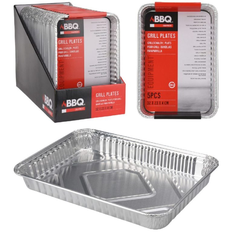 BBQ Grillschalen 32x23x4 cm 4 Stuks | Kopen bij Flickmyhouse