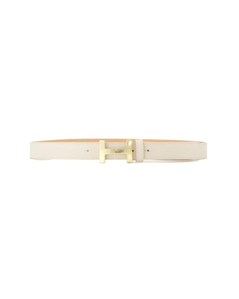 Beige H-Gesp - Riem | Olivia & Kate
