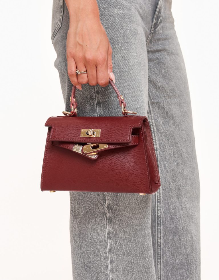 Bordeaux Gouden Details - Tas | Olivia & Kate