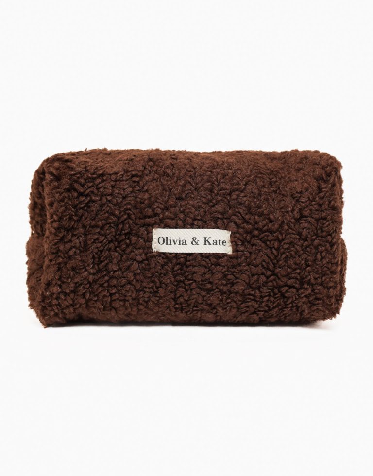 Bruine Teddy Make - up - Tas | Olivia & Kate