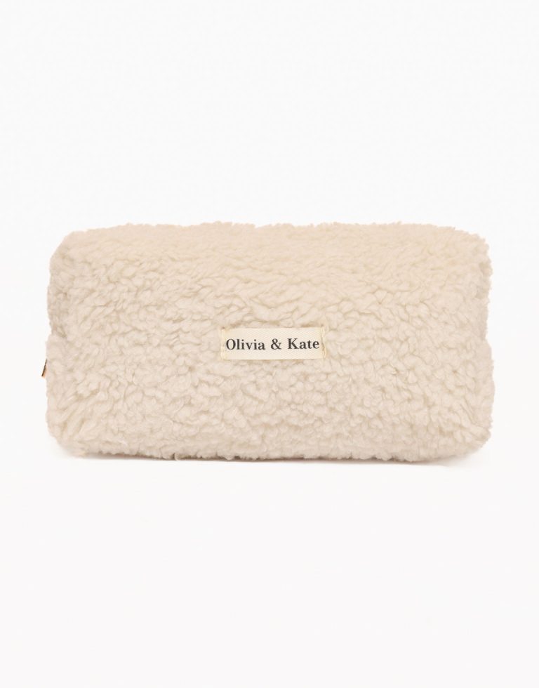 Beige Teddy Make-Up - Tas | Olivia & Kate